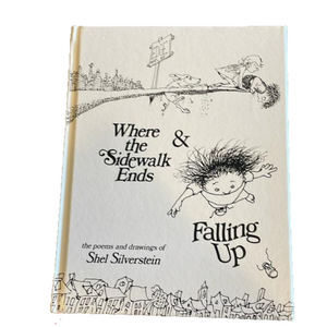 WHERE THE SIDEWALK ENDS / FALLING UP Poem Book Shel Silverstein Hardcover